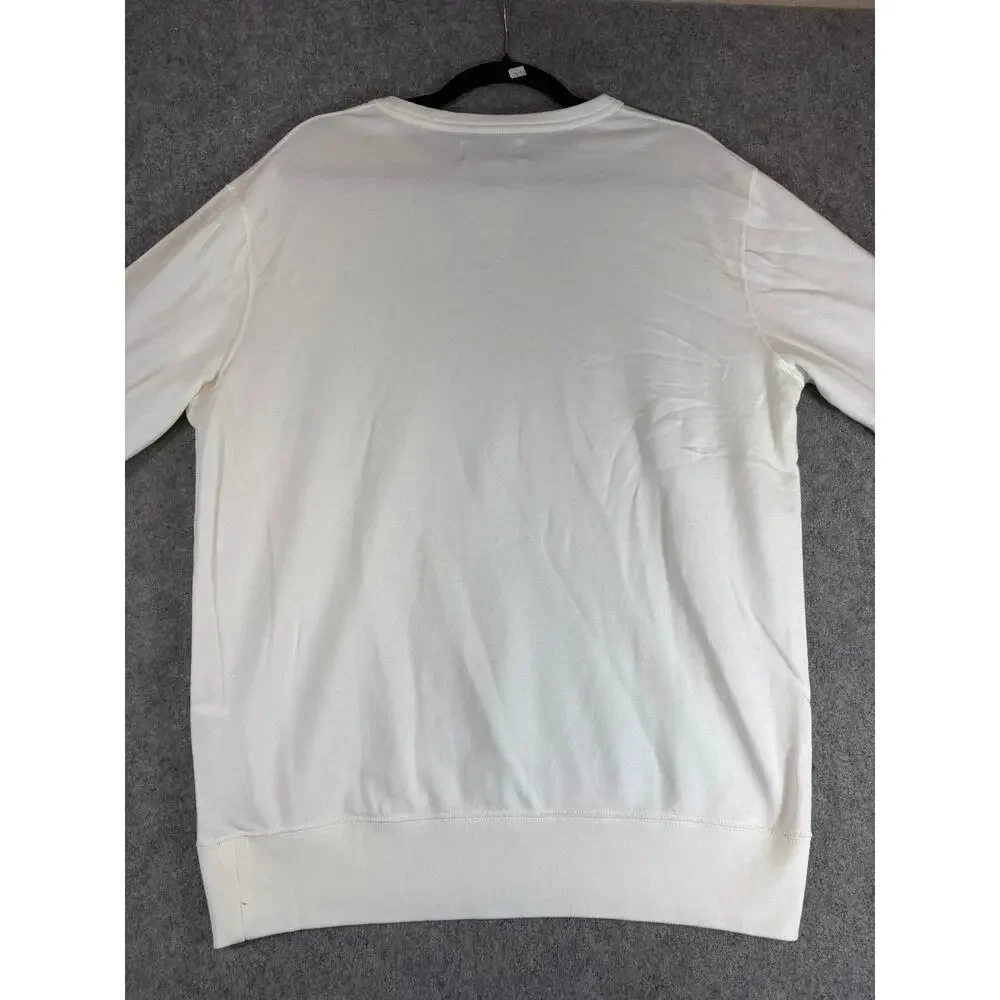 VINTAGE Polo Ralph Lauren Sweatshirt Mens Pony Pullover Crewneck Large Single V - Picture 2 of 6